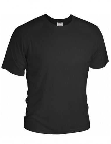 Seiden-T-Shirt Rundhals inSilk Silkbasics Schwarz