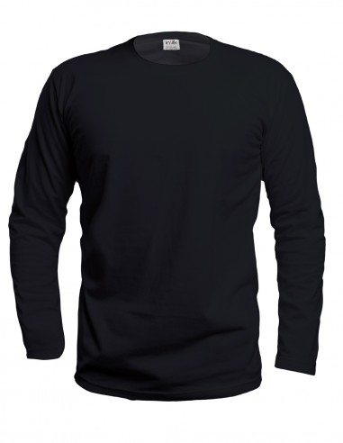 Seiden-Langarm-Shirt inSilk Silkbasics Schwarz