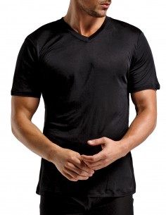 Herren Bekleidung T-Shirts Kurzarm T-Shirts Bastille Satin T-shirts in Schwarz für Herren 